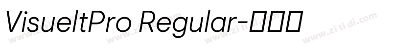 VisueltPro Regular字体转换